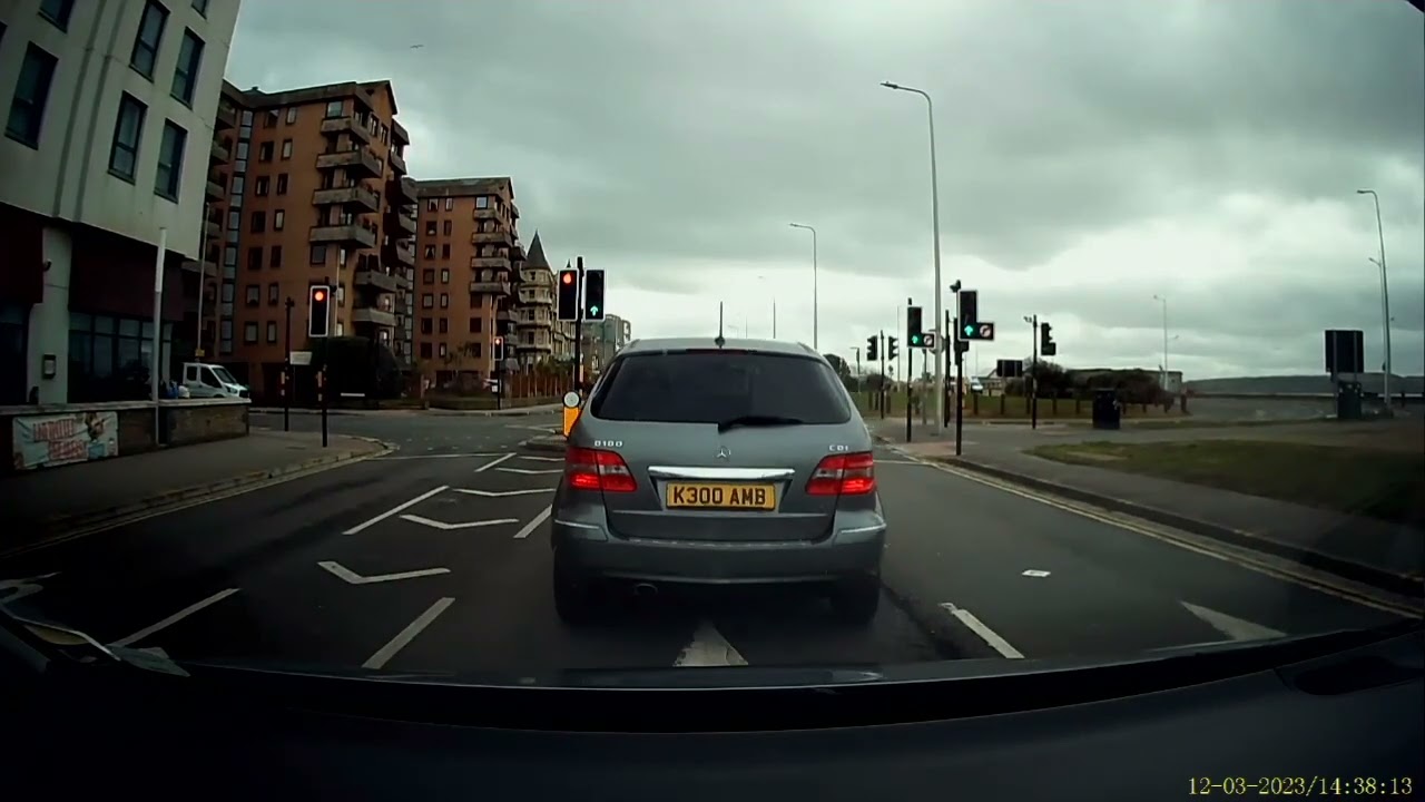 Dashcam Driving The Sea Front At Weston Super Mare