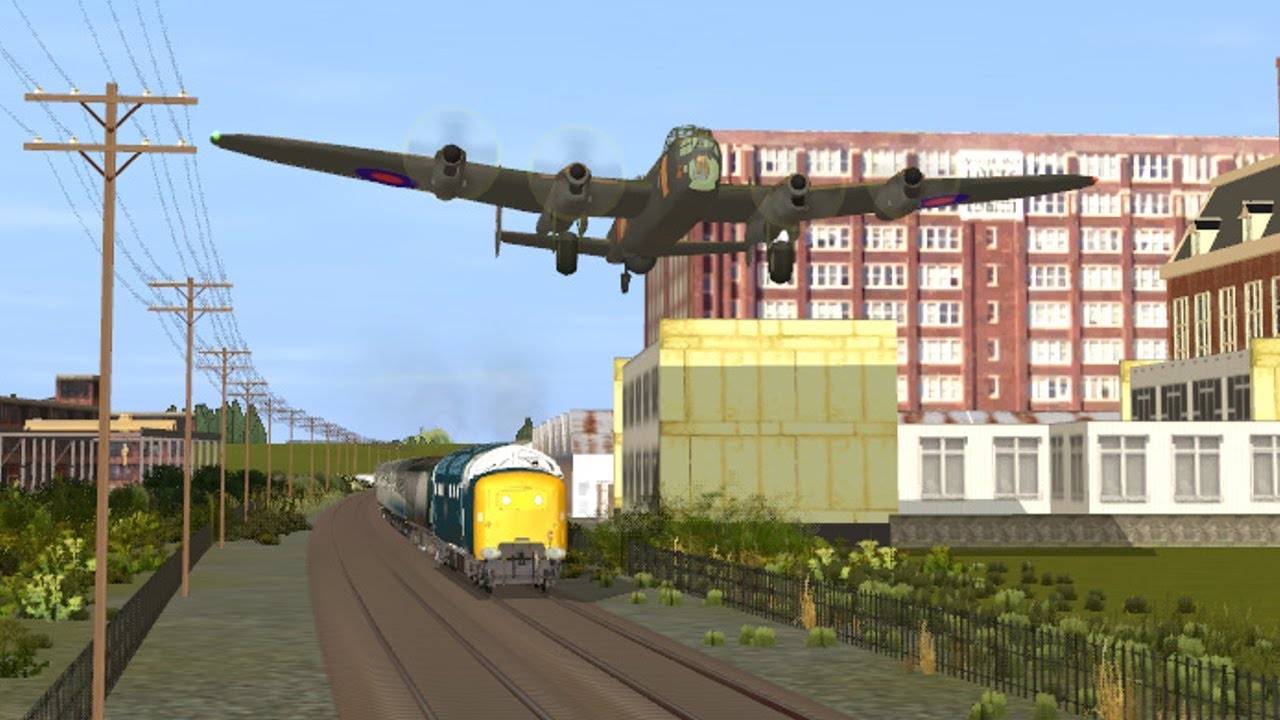 Deltic fly by(Lerning to fly) Trainz 2012  LOCO TV UK