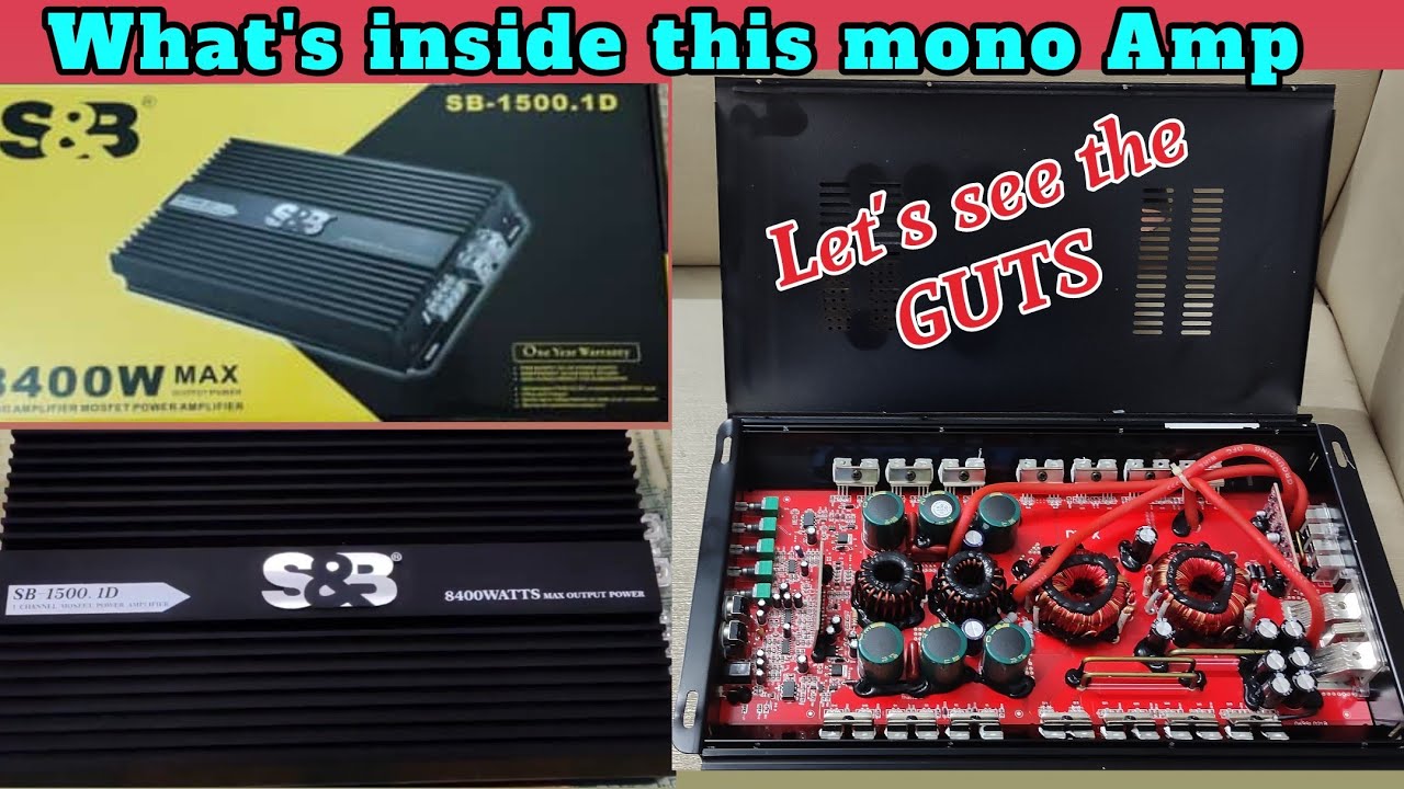 Let's see the Internal components of S&B mono amplifier // s&b mono amplifier, guts close up