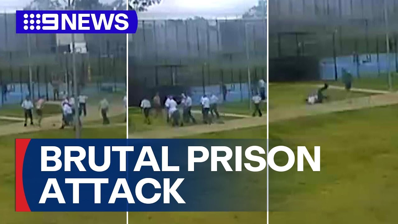 Prison officers walk off the job after brutal inmate attack revealed | 9 News Australia