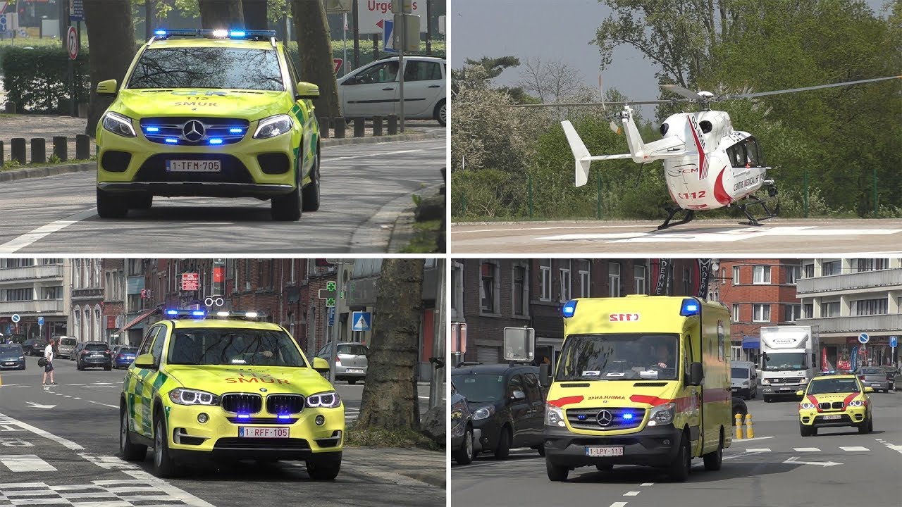 Einsatzfahrten Rettungsdienst Lüttich am Krankenhaus