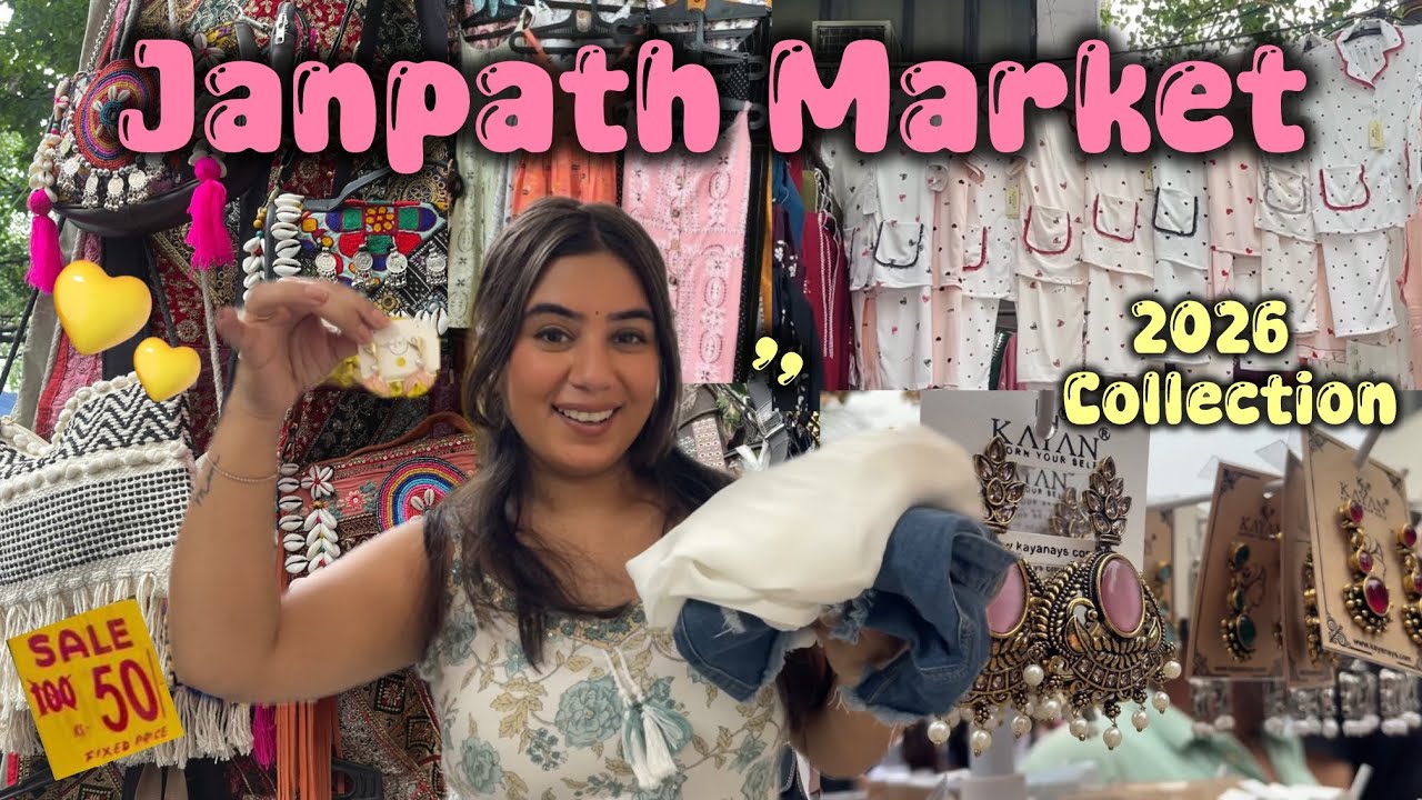 Janpath Market Latest Collection | BEST shops for Pinteresty Jewellery, Trendy Dresses, Suits & Bags
