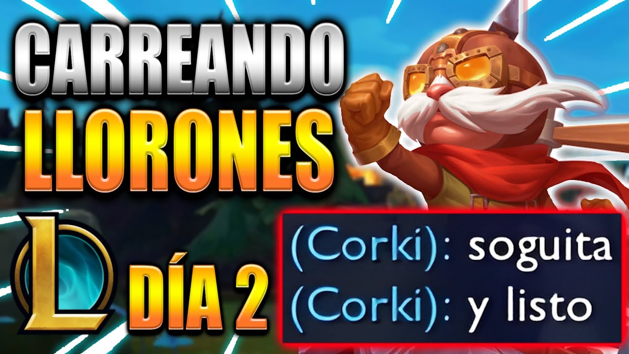 LA BOT NO PARA DE FLAMEAR | DIA 2 Carreando LLORONES en LOL 😭