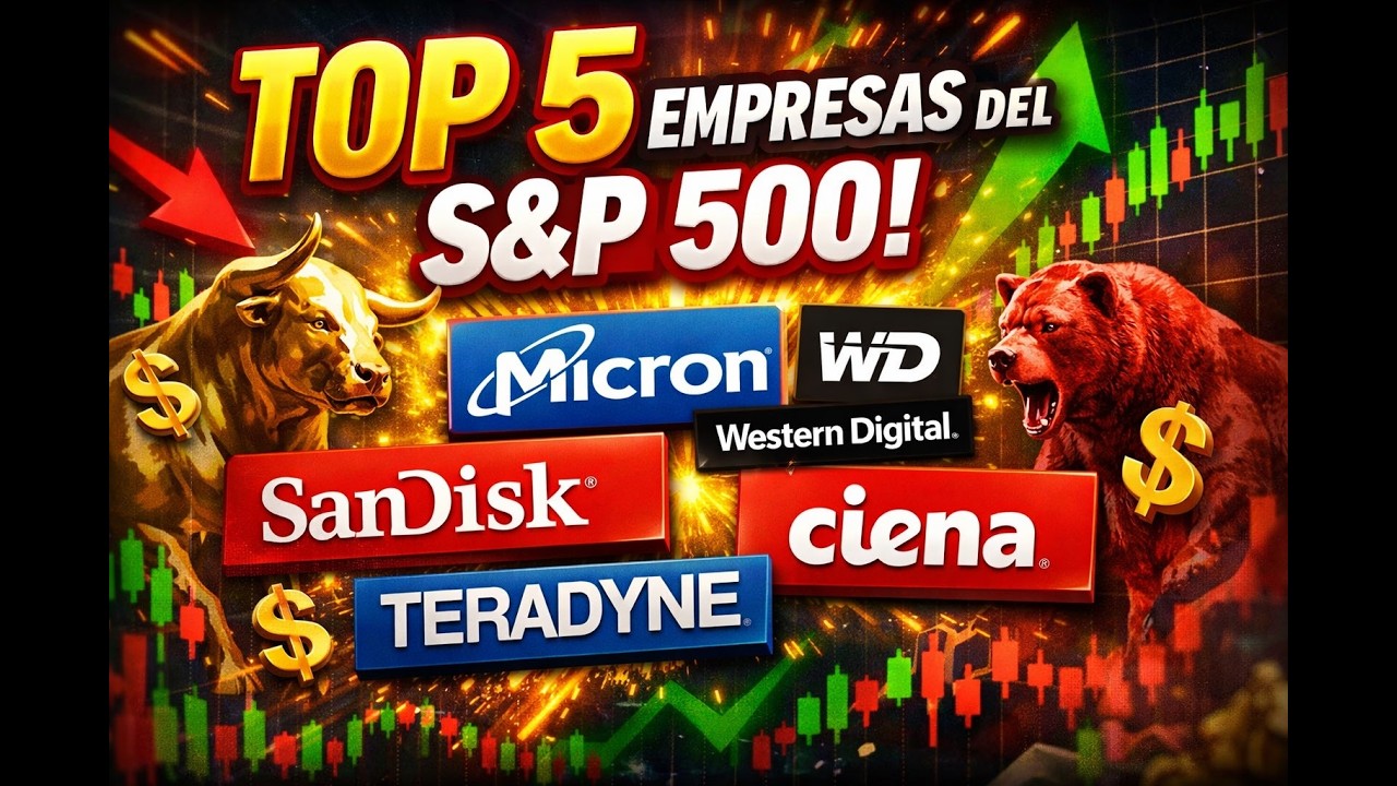 🔥 Las 5 Acciones MÁS FUERTES del S&P 500 que Están Subiendo SIN PARAR