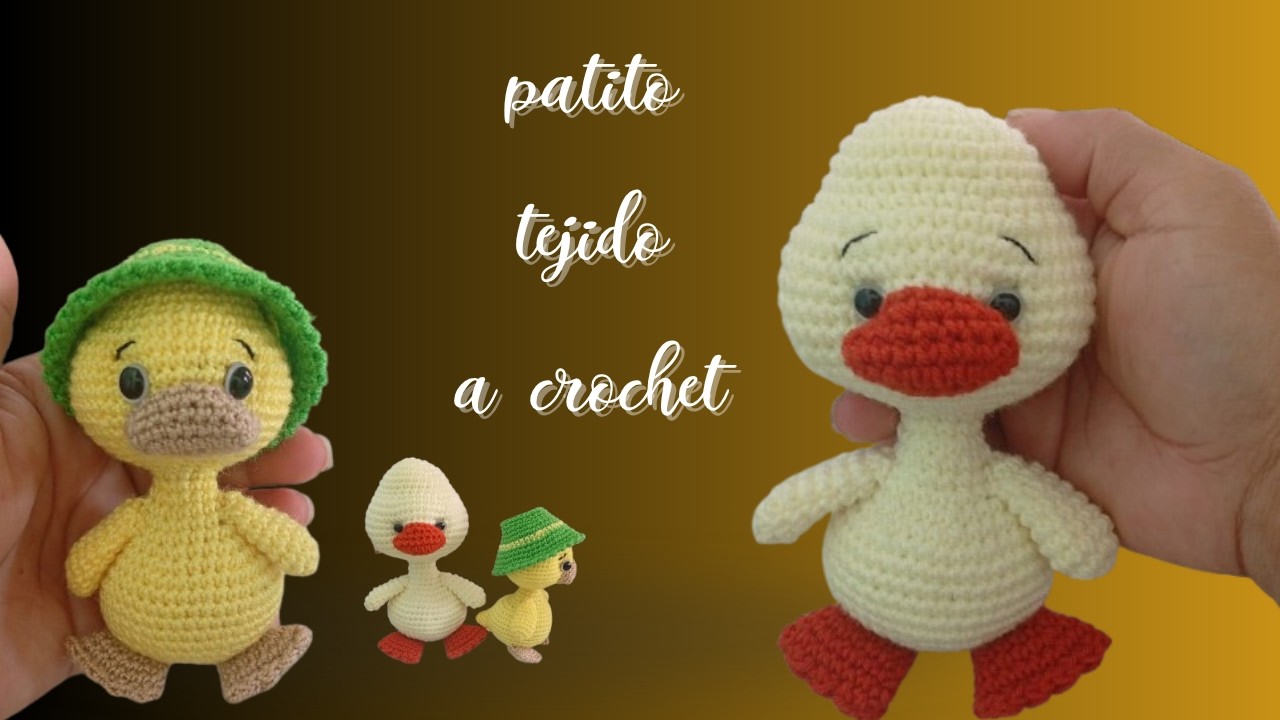 🧶 “Patito tejido a crochet paso a paso 🐥 | Amigurumi fácil para principiantes”