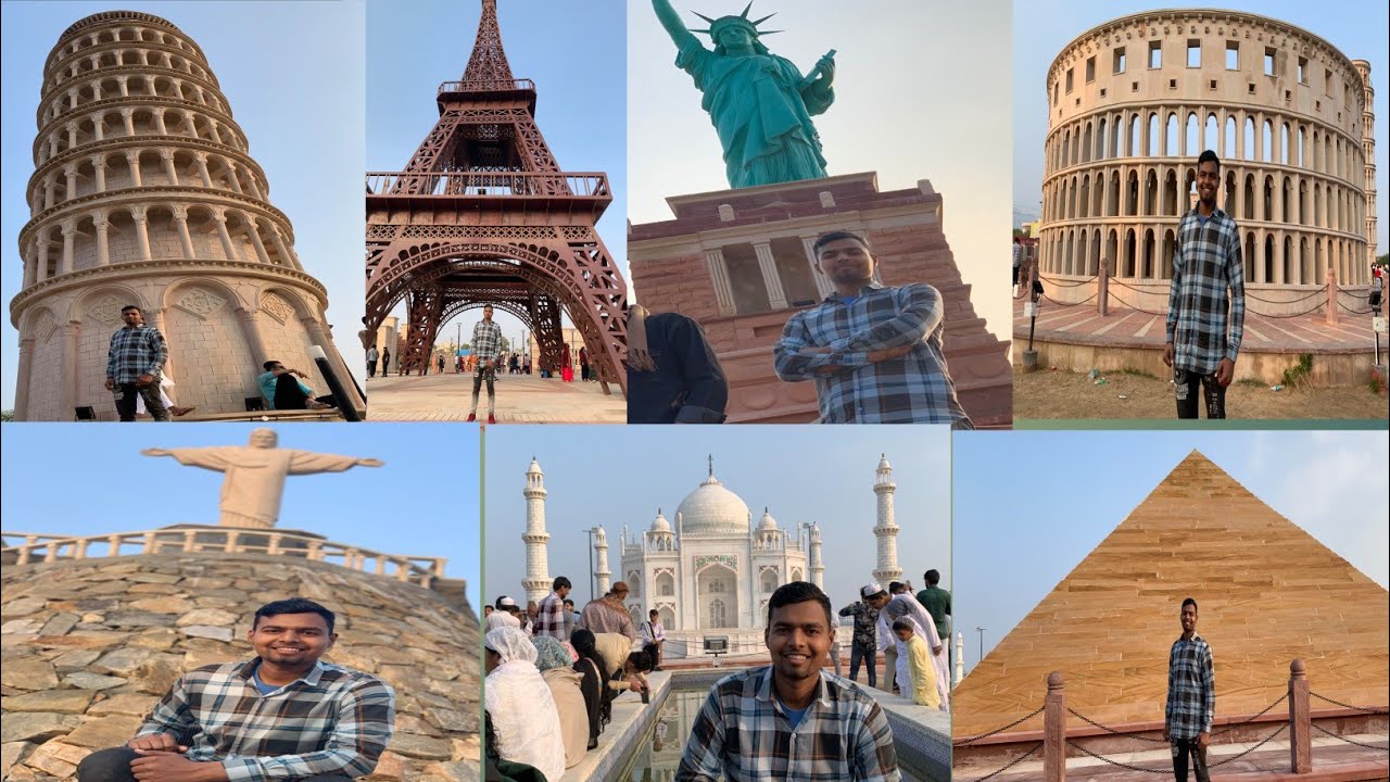 Seven Wonder Park Ajmer Sharif || 7 Ajoobe || Taj Mahal || Eiffel Tower ||Anasagar Chaupati