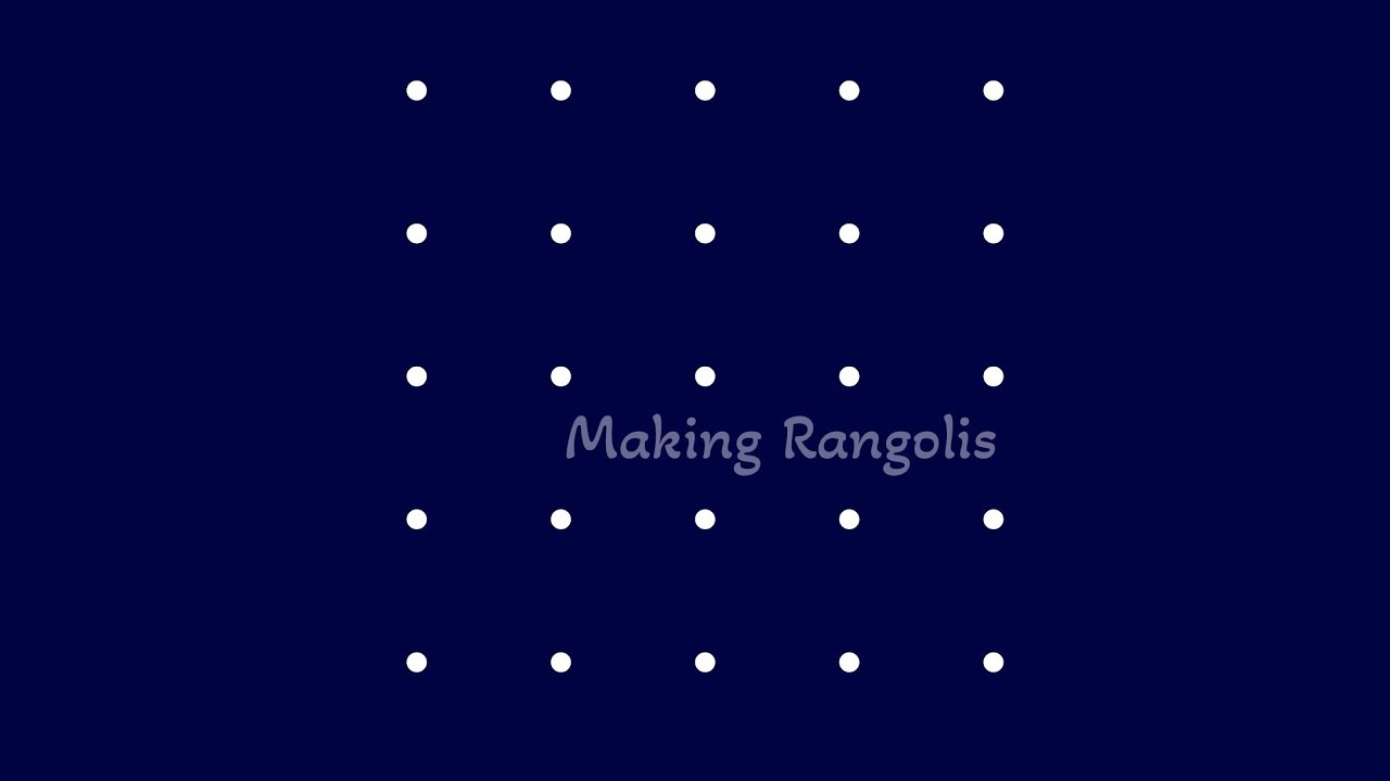 5 dots muggulu designs // simple flower rangoli designs 5 x 5 dots