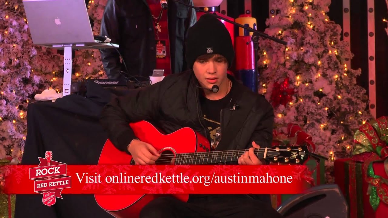 Austin Mahone Performs at Rock The Red Kettle 2013 | Salvation Army