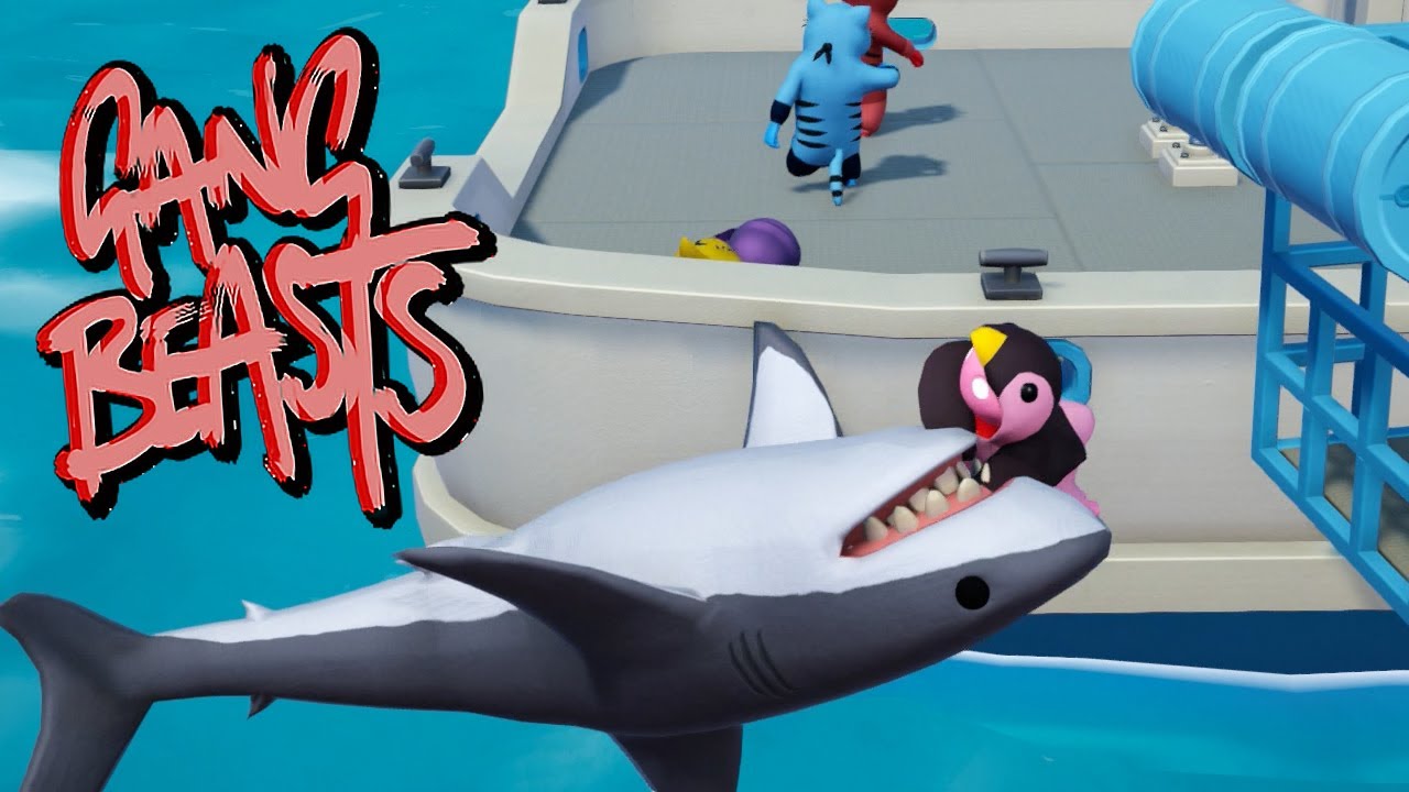 Shark Snack Attack - GANG BEASTS [Melee] Xbox One Gameplay