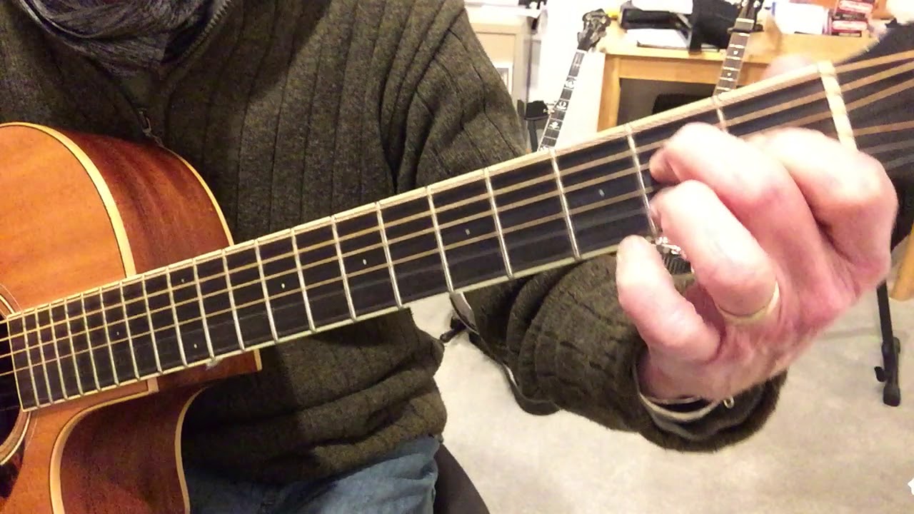 Sittin on Top of The World, finger style in open D, tutorial