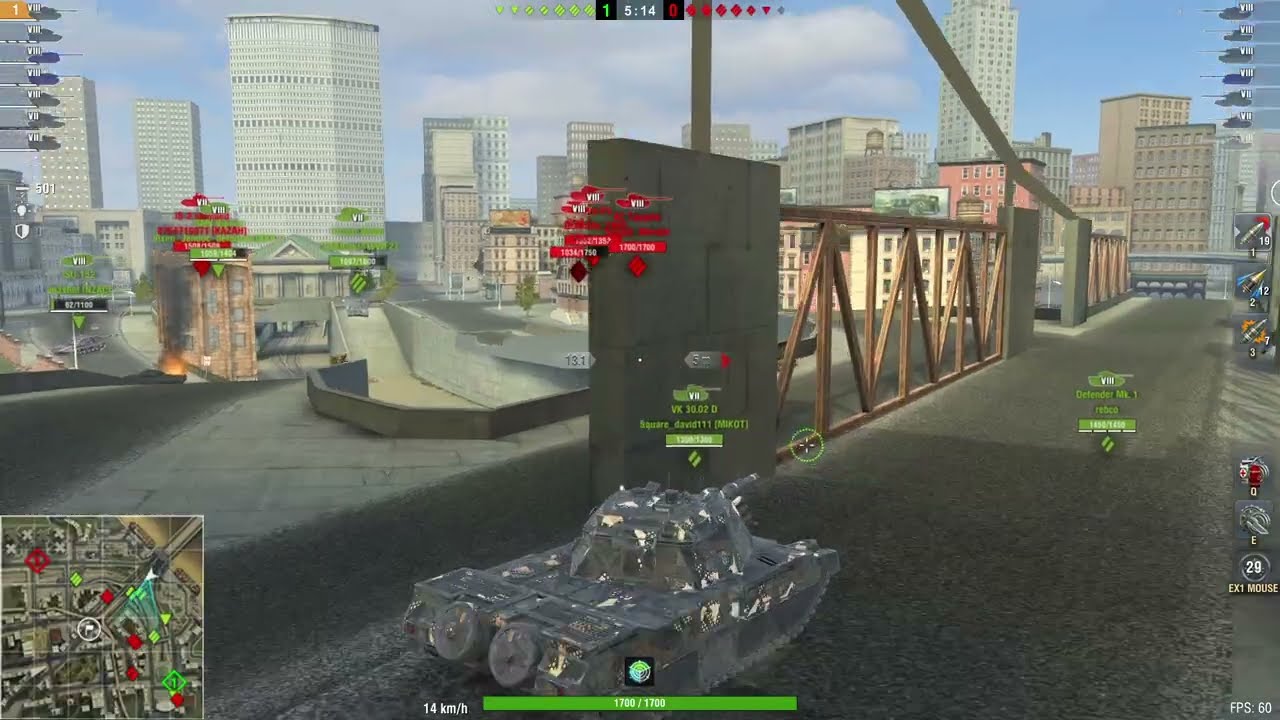 [World of Tanks Blitz] AC-08 Taygete (5361 DMG - 4K)
