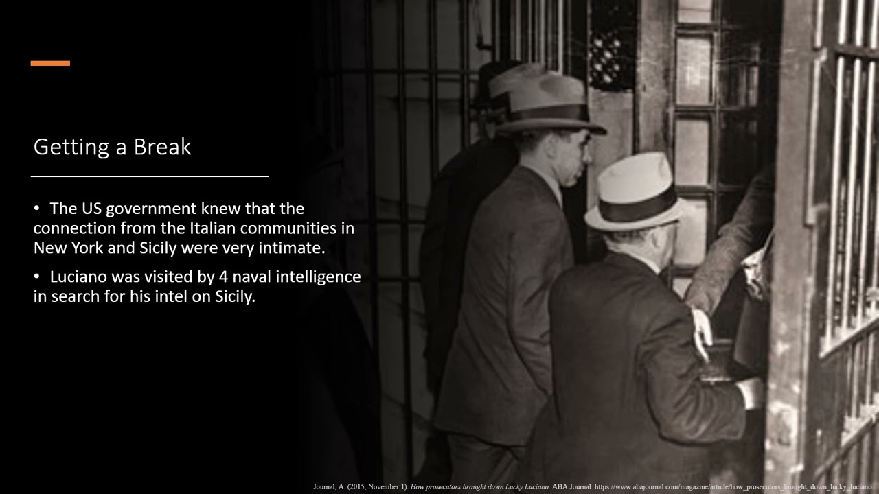 Lucky Luciano Involvement in WW2
