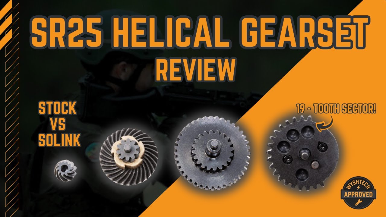 Solink Airsoft SR25 HELICAL GEARSET Review & Test #sr25 #airsoft #ads