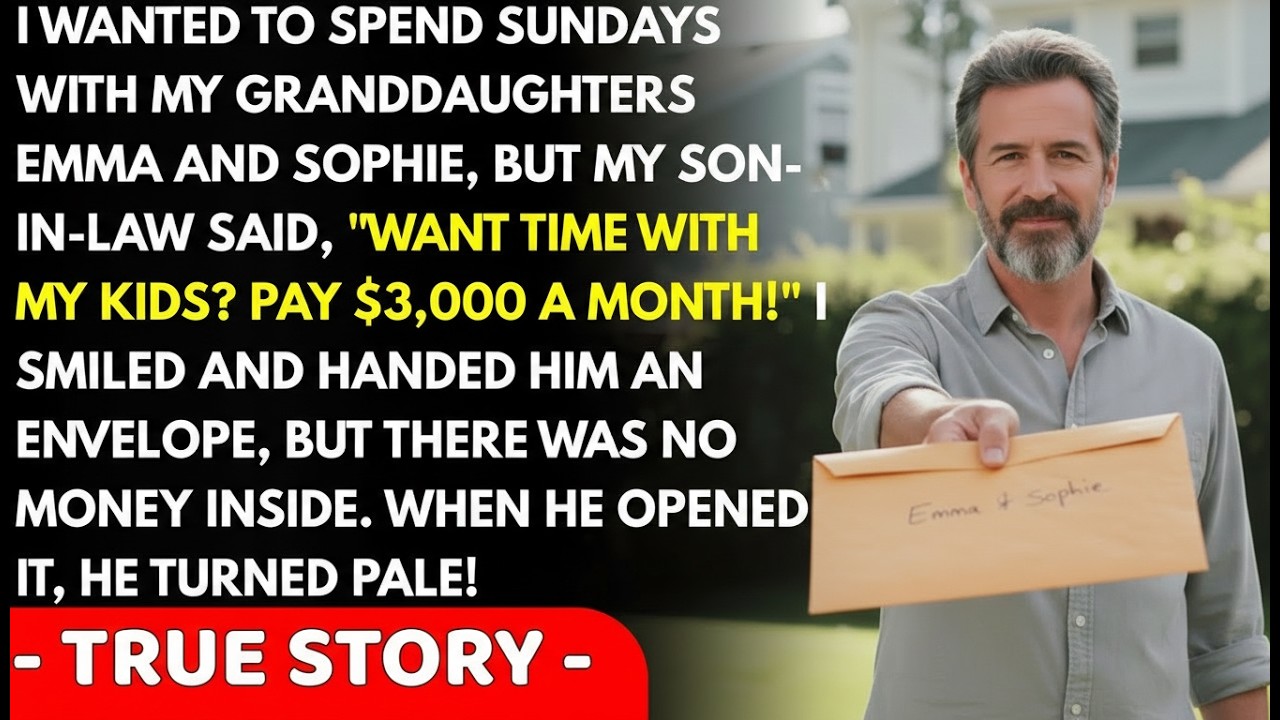 My Son-In-Law Told Me To Pay $3,000 A Month To See My Grandchildren, So I Gave Him An Envelope.