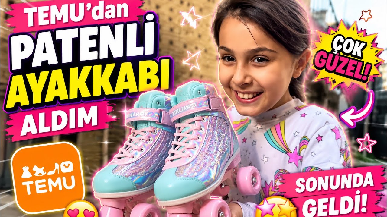 TEMU’dan 🛼 PATENLİ AYAKKABI ALDIM 🛼 SONUNDA GELDİ 
