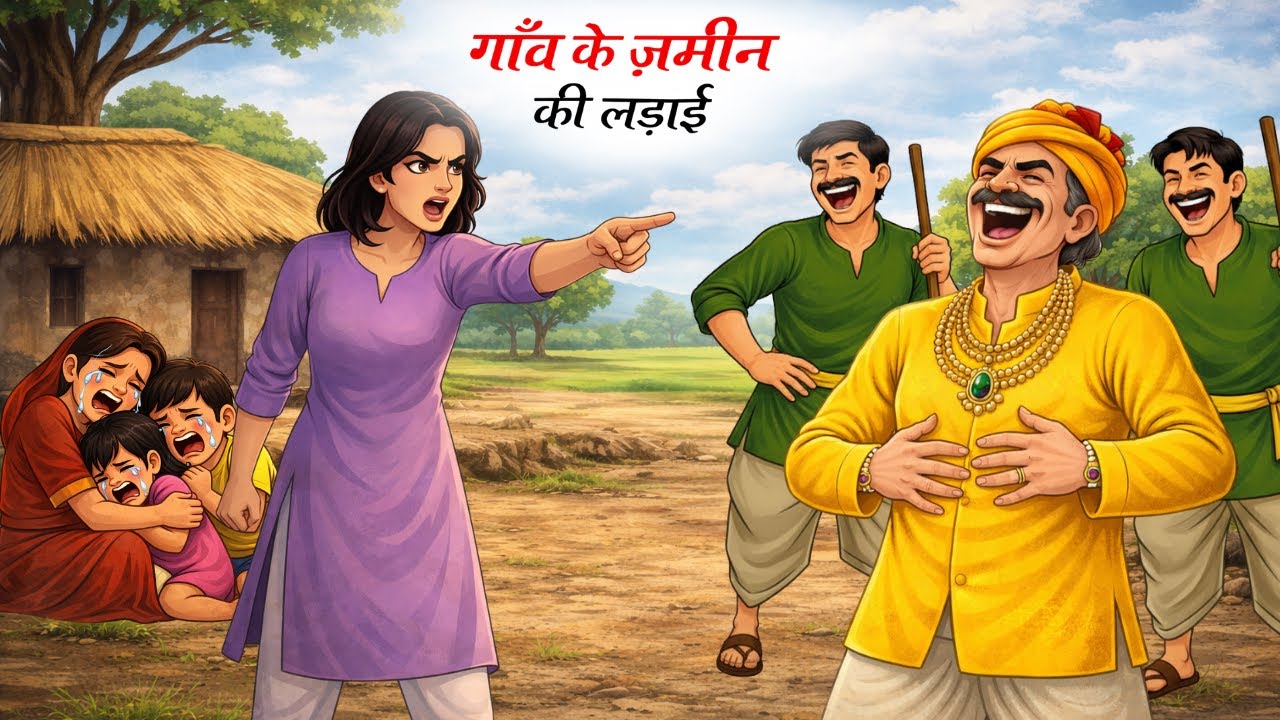 गाँव के ज़मीन की लड़ाई  | GAON KE ZAMEEN KI LADAI | HINDI KAHANI | HINDI MORAL KAHANI | KAHANIYA
