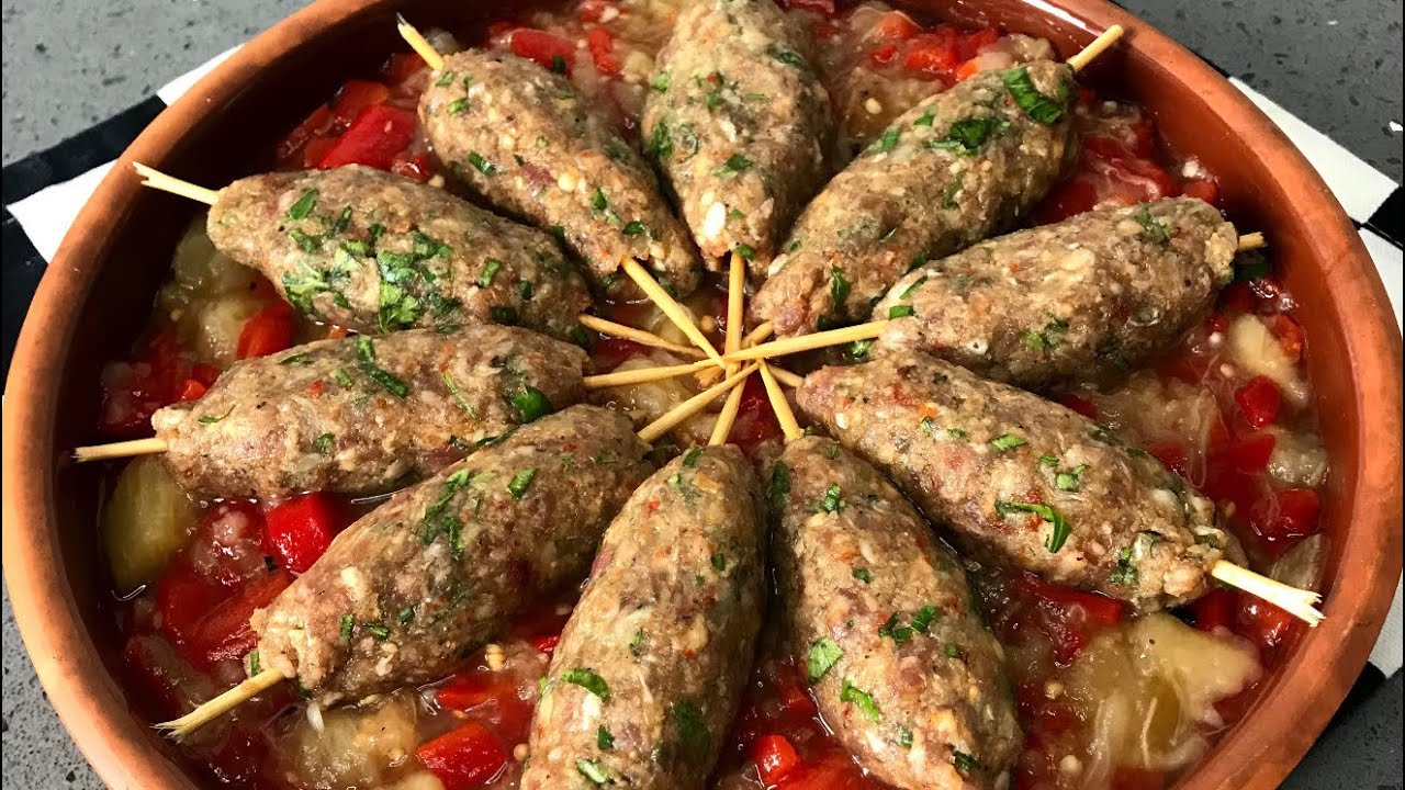 GÜVEÇTE KÖZ SEBZE YATAĞINDA ENNN LEZZETLİ KÖFTE ✅ #iftar #trend 