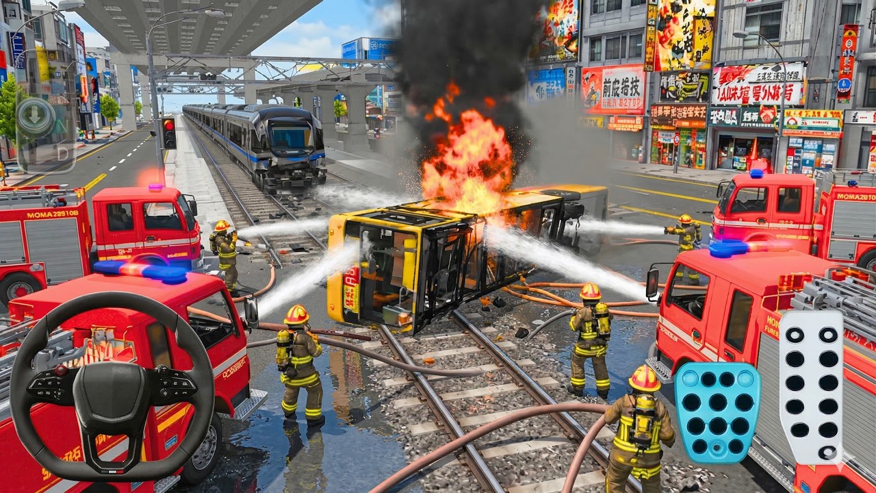 New Express Bus vs Bullet Train 🚄 | 3D Driving Class 2026 #gaming