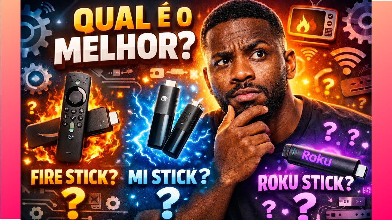 QUAL É O MELHOR, FIRE STICK, MI STICK OU ROKU STICK? 🔥