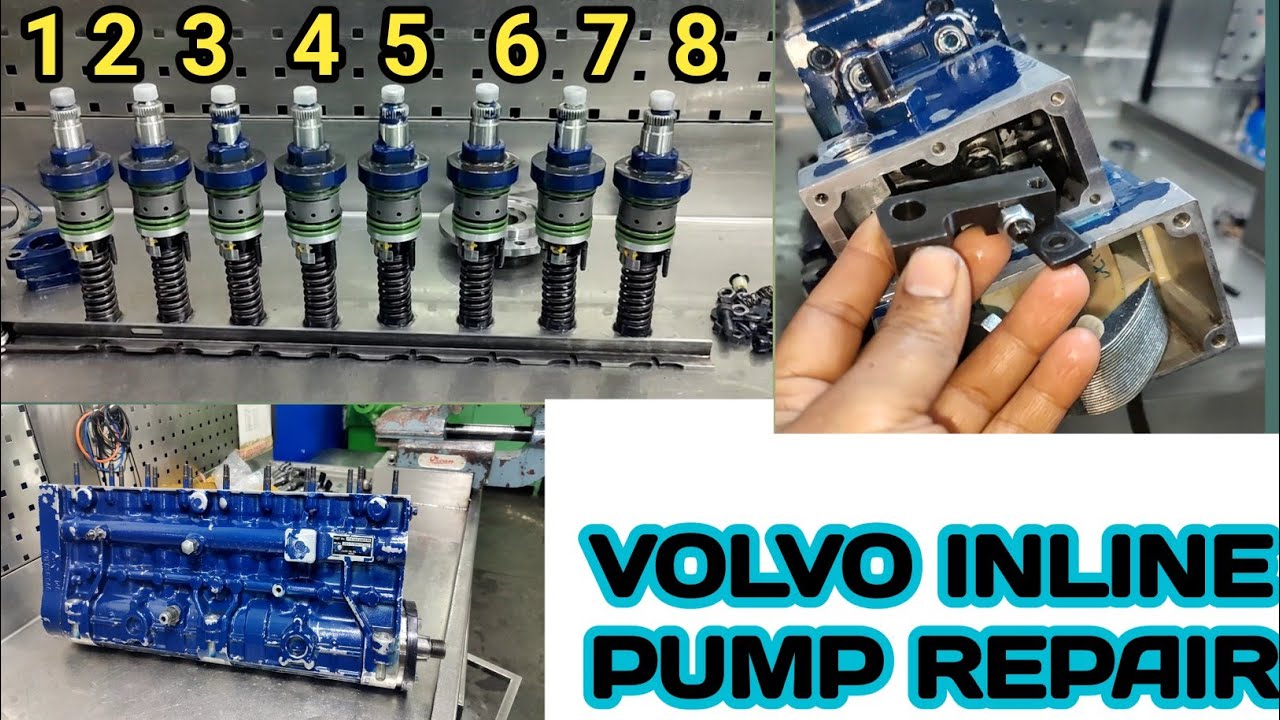 8 CYLINDER P TYPE PUMP REPAIR ! VOLVO PENTA ENGINE PUMP REPAIR ! VOLVO PENTA DIESEL PUMP REPAIR