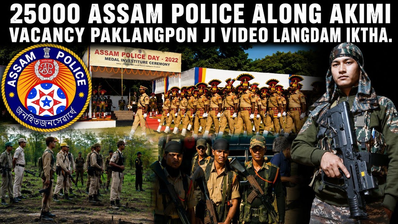 Karbi Anglong Arat Aphan Good News Assam Police Along 25000 Akimi vacancy Paklangponji