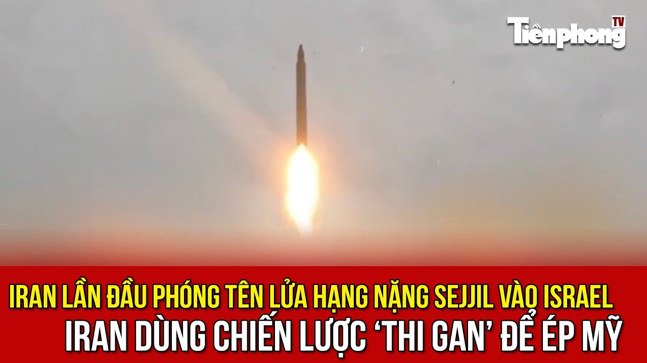 Iran lần đầu phóng tên lửa hạng nặng Sejjil vào Israel và dùng chiến lược ‘thi gan’ để ép Mỹ