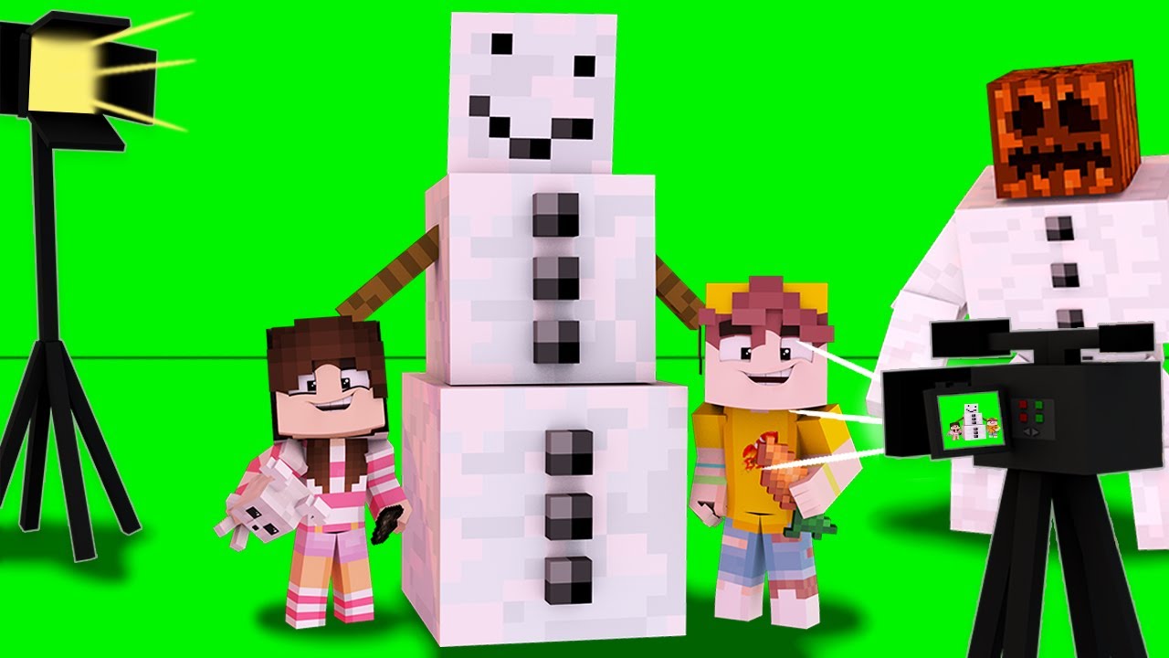 SPADŁ ŚNIEG I LEPIMY BAŁWANA!? Nagrywka z Nagrywki MINECRAFT RODZINKA