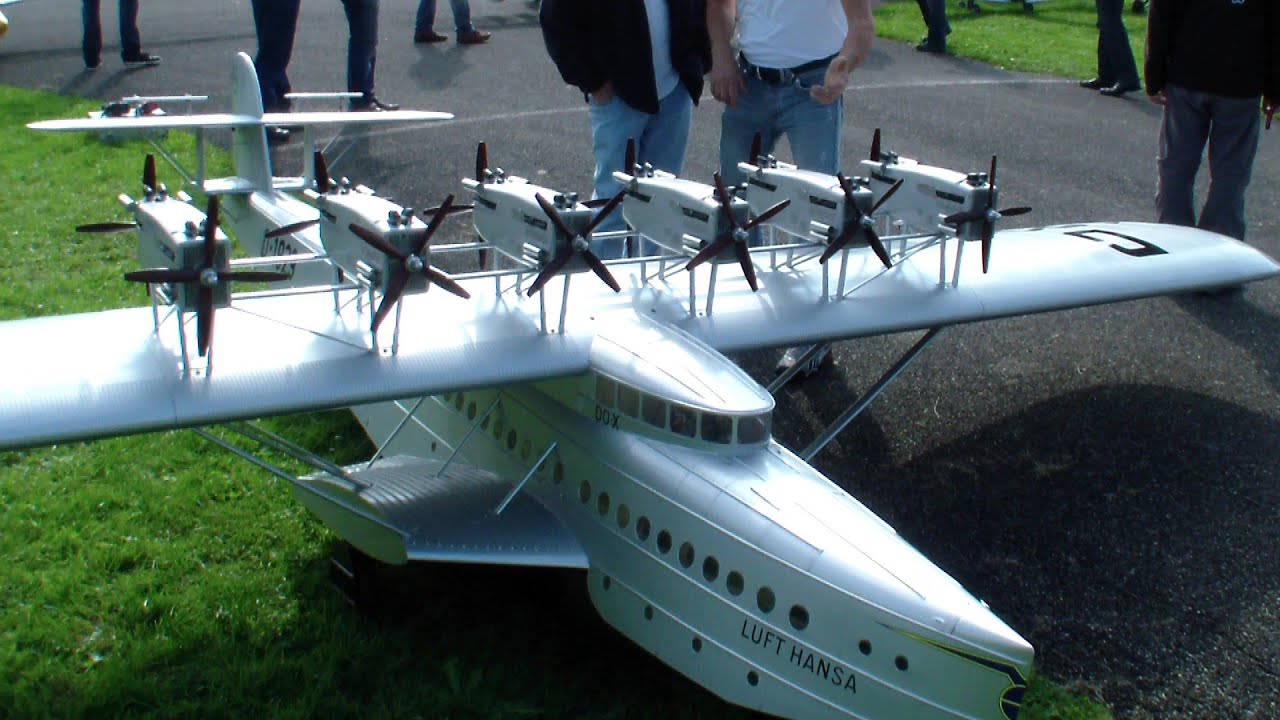 Giant RC Dornier DO-X 1929 flying boat with 12x 10ccm O.S Motors
