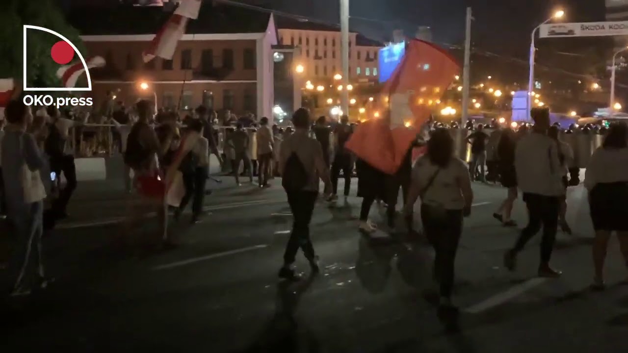 Protesty na Białorusi. Podchodzimy pod milicyjne tarcze