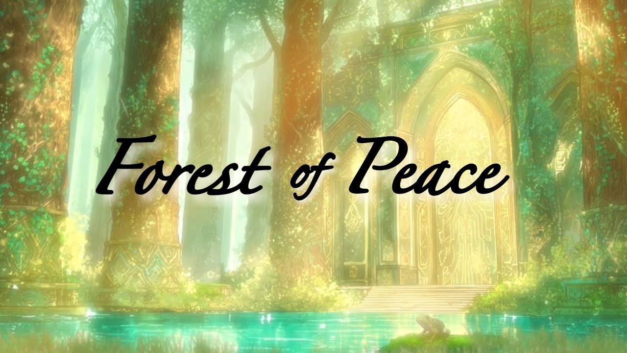 enchanted forest temple 🌿 fantasy forest ambience asmr | relax, sleep, focus