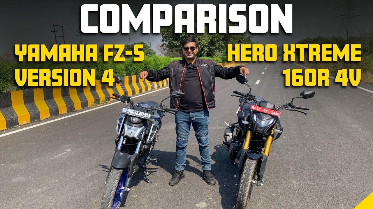 Yamaha FZ-S Fi VS Hero Xtreme 160R : Which one to choose? | Design, Features & Performance