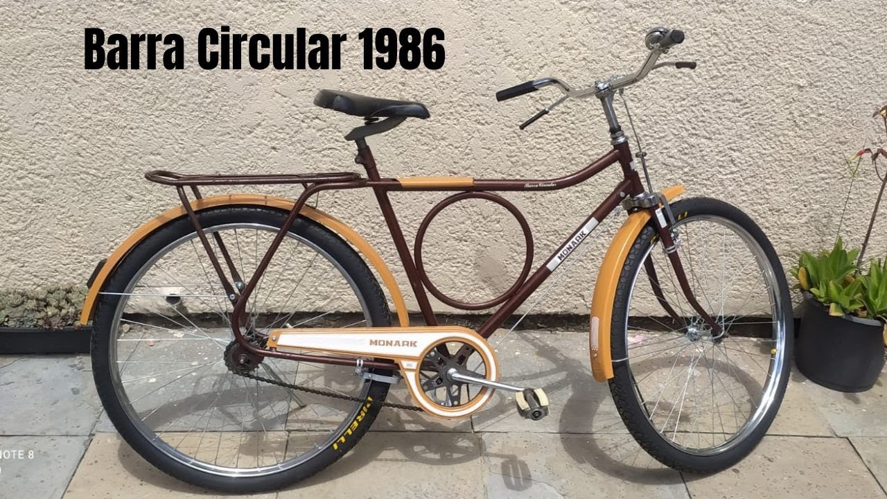 Monark Barra Circular 1986 bicicleta antiga restaurada na coleção bike linda