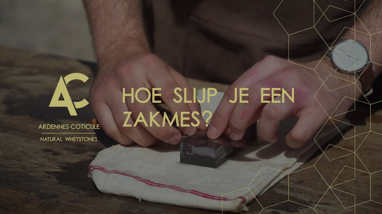 Hoe slijp je een zakmes? - Ardennes-Coticule