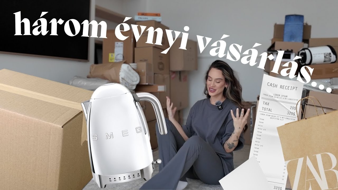 EZEKET VÁSÁROLTAM HÁROM ÉV ALATT A HÁZBA... ÓRIÁS UNBOXING + HAUL | Tamara Lukovics