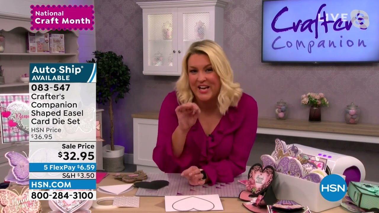 Crafter's Companion Shaped Easel Card Die Set