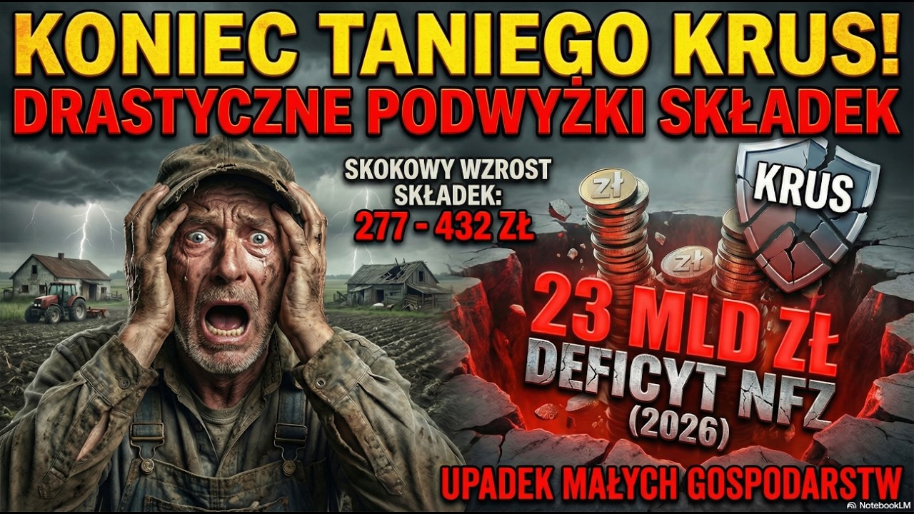 Koniec taniego KRUS! 🚜 23 mld dziury w NFZ! Czy rolnicy zapłacą za leczenie nas wszystkich?