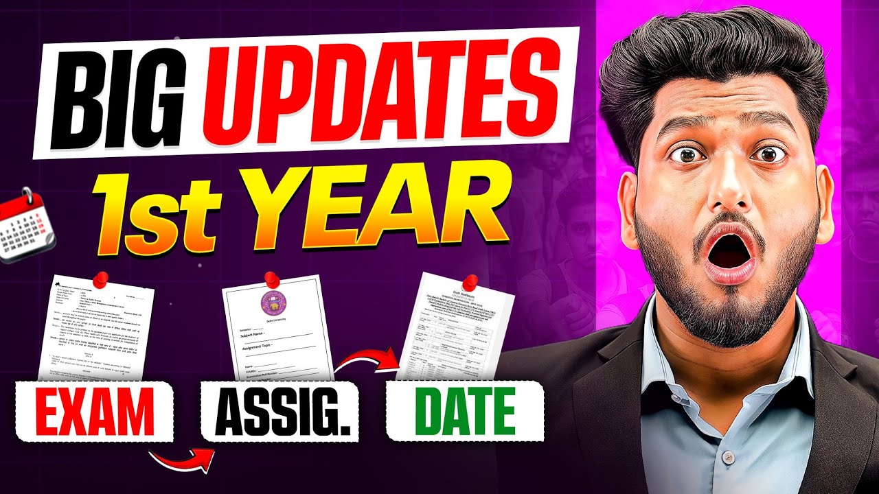 DU SOL EXAM 1st Year December 2025 Date Sheet | New Syllabus | Important Questions | Manish Verma