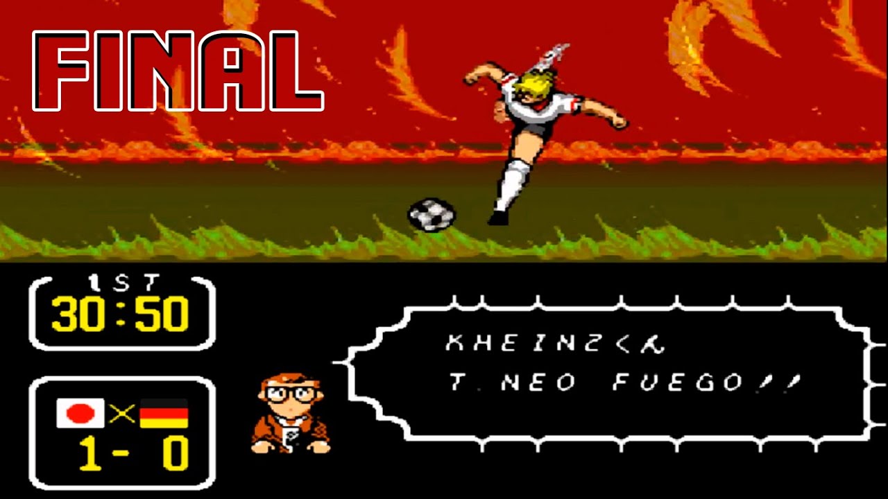 SNES - Captain Tsubasa 3 - Game 21 Japon vs Alemania