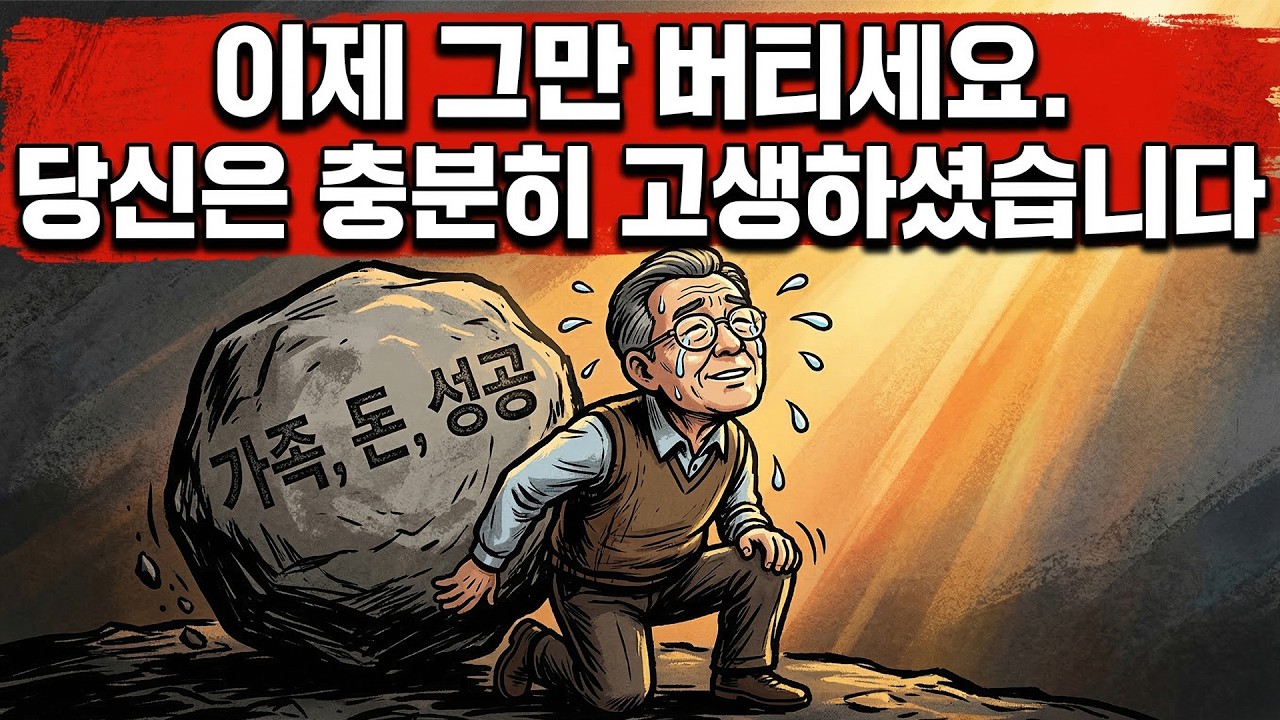 버티는 게 정답인 줄 알았습니다. 예순에 비로소 무거운 짐을 내려놓게 된 한마디