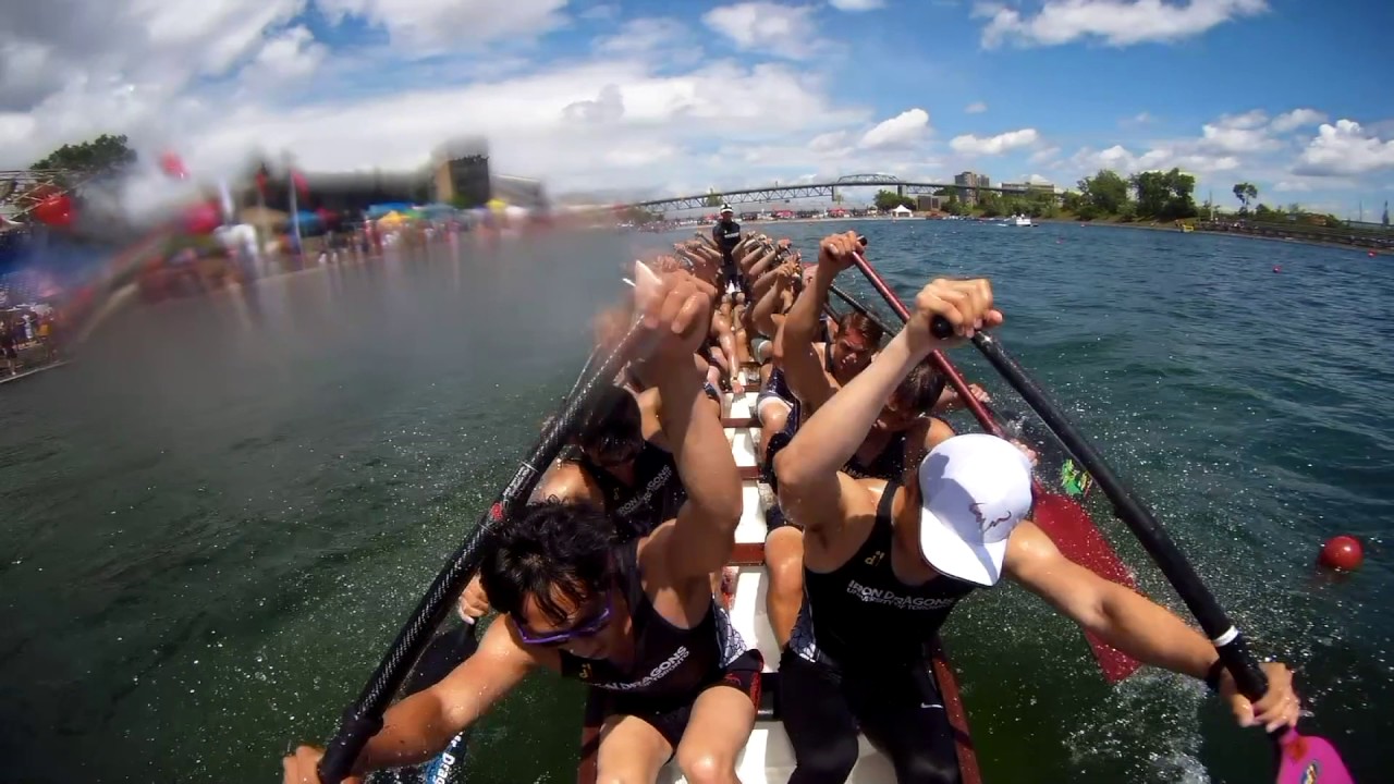 Montreal Dragon Boat Challenge 2017: Race 92 - 2000m Sport Open Final A - Iron Dragons Open Drummer