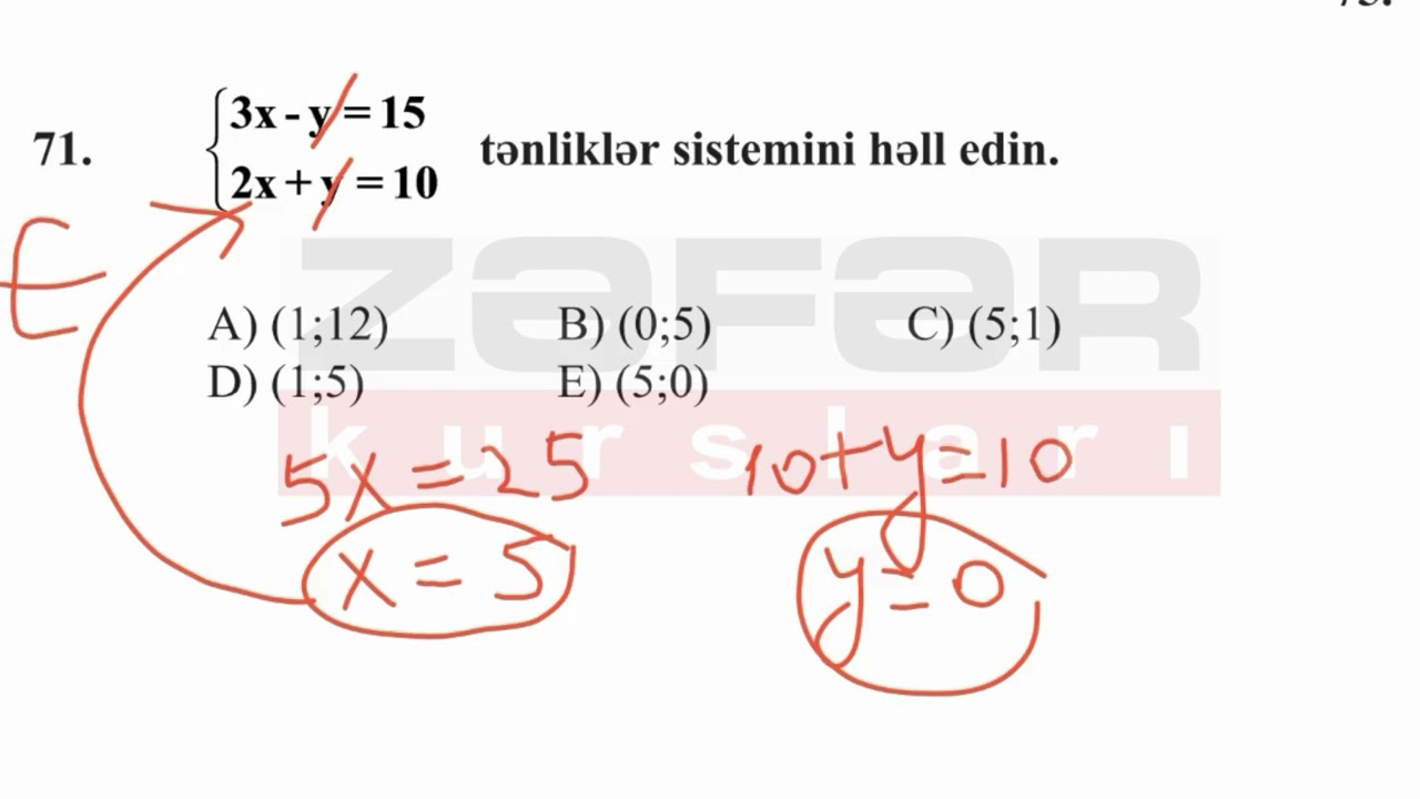 Zəfər kursları 12.03.2023 Riyaziyyat 9cu sinif