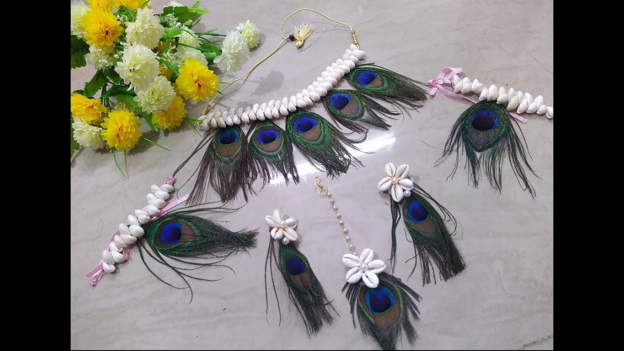 Sea shell and morpankh jewellery making tutorial
