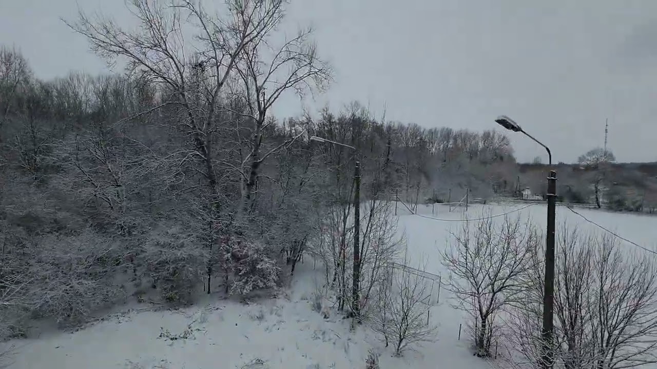 DJI NEO fpv winter forest in Szeged and the old lamps