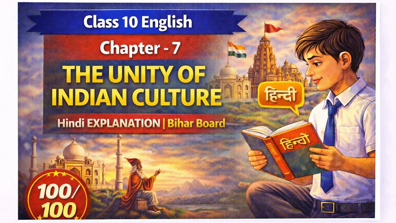 CHAPTER -7 | THE UNITY OF INDIAN CULTURE | HINDI EXPLANATION | BIHAR BOARD CLASS 10TH | ENGLISH