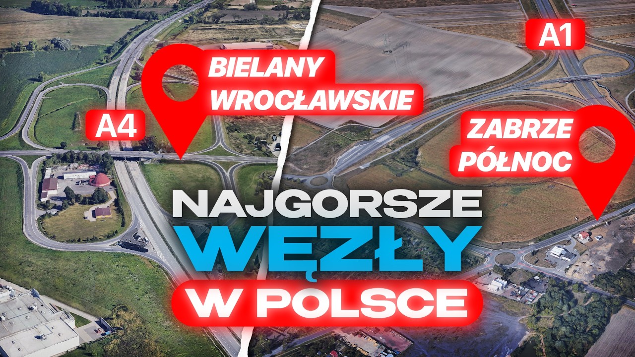 Najgorzej zaprojektowane węzły drogowe w Polsce. Które węzły trzeba przebudować ?