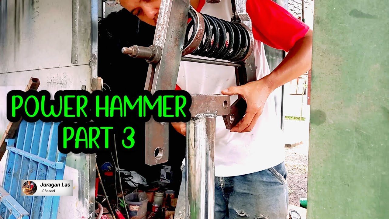 Membangun power hammer sendiri // diy power hammer home made