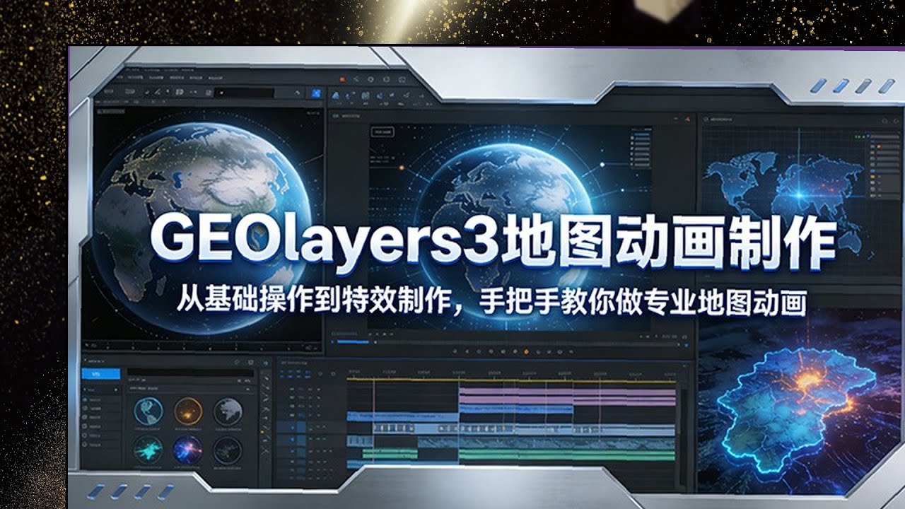 GEOlayers3手把手教学，地图动画基础特效制作，实现专业级动画效果指南