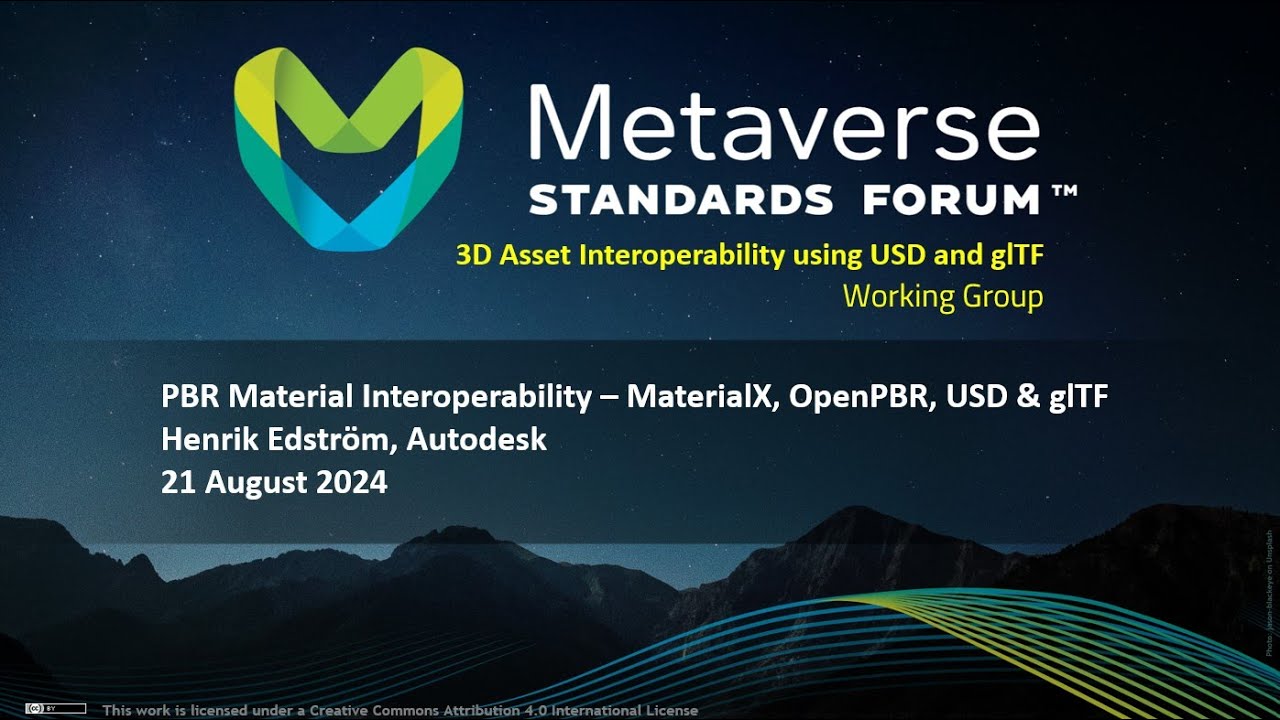 PBR Material Interoperability - MaterialX, OpenPBR, USD & glTF - Henrik Edstrom
