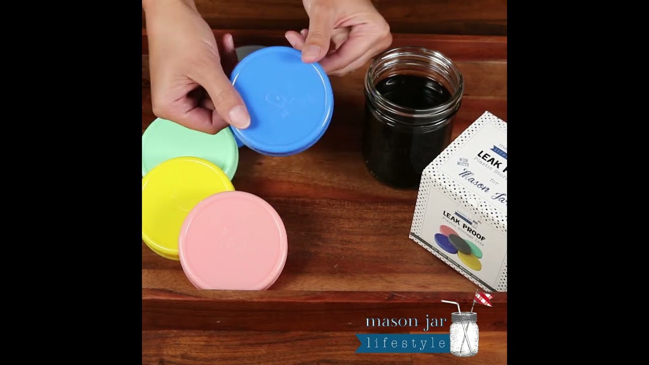 MJL Leak Proof Plastic Storage Lids for Mason Jars
