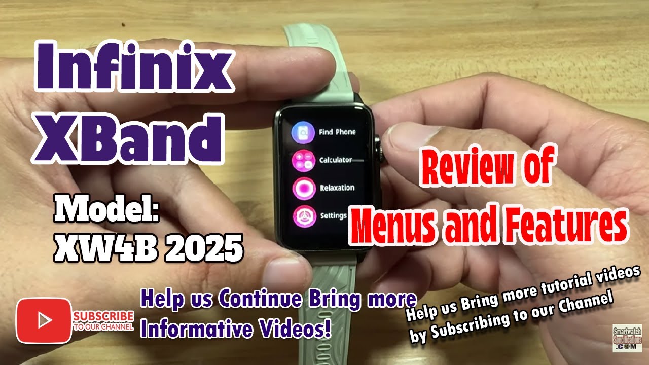 Infinix XBand XW4B 2025 - UNBOXING REVIEW of Menus and Features 